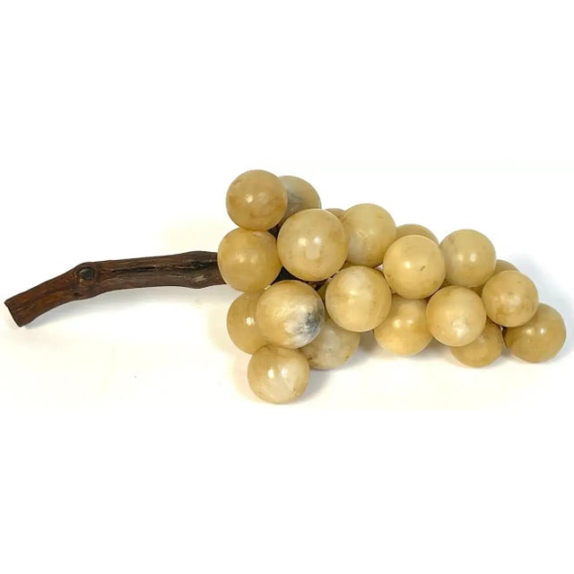 Mid-Century Modern Italian Mid Century Marble Sculpture of Grapes For Sale - Image 3 of 7
