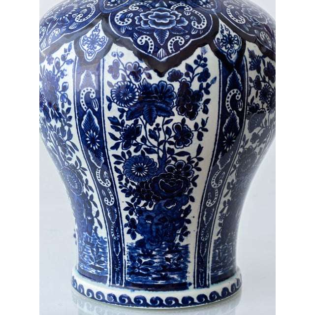 Delft Blue Ceramic Table Lamps from Boch Frères, 1960s, Set of 2 For Sale - Image 4 of 15