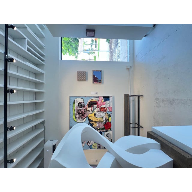 Mirtha Moreno Acrylic Painting on Panel titled “White Chocolate III” 12 x 12 2024 For Sale - Image 12 of 12