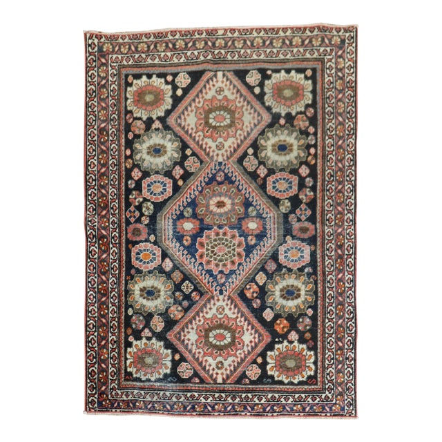 Vintage Traditional Mahal Rug - 3'5" x 4'9" For Sale