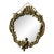 1950s Beautifull Small Brass Wall Mirror For Sale