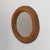 French 1960s French Wicker Circular Mirror For Sale - Image 3 of 10