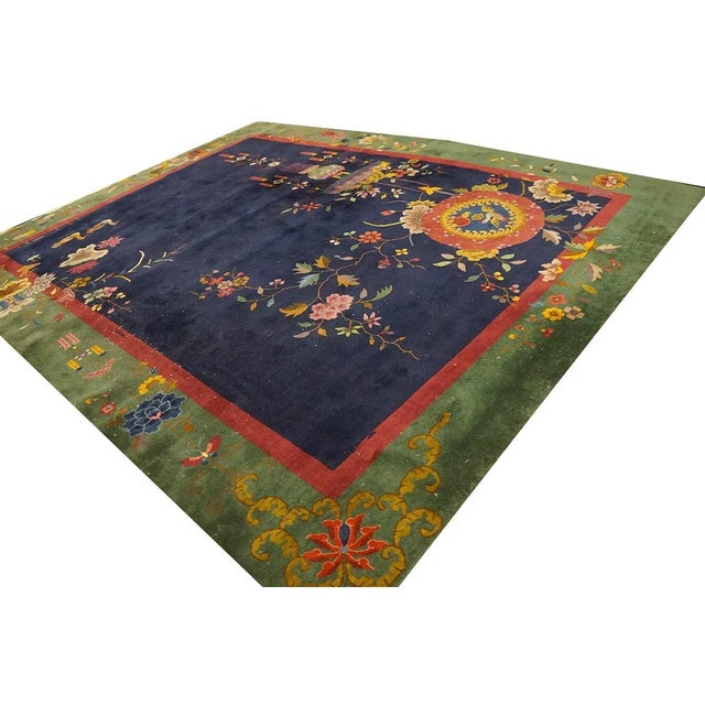1920s Chinese Art Deco Carpet ( 8' 10" x 11' 6" - 270 x 350 cm ) Chinese - Art Deco As the name implies, pieces woven...