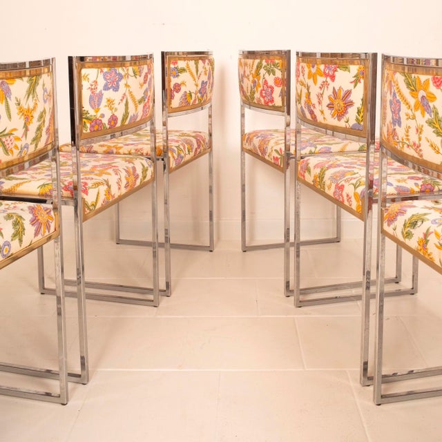 SQ-AL Chairs in Brass and Steel, 1970s, Set of 8 For Sale - Image 13 of 18