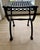 Black Pair of Restoration Hardware "19th C. French Iron" Curule Stools For Sale - Image 8 of 11