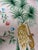 Hand Painted Blush Pink Tropical Chinoiserie Wildlife Floral Mural 8-Panel Set For Sale - Image 9 of 9