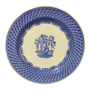 Late 20th Century Blue & White Neoclassical Spode "Portland Vase" Floral Urn Collectable Plate, Made in England