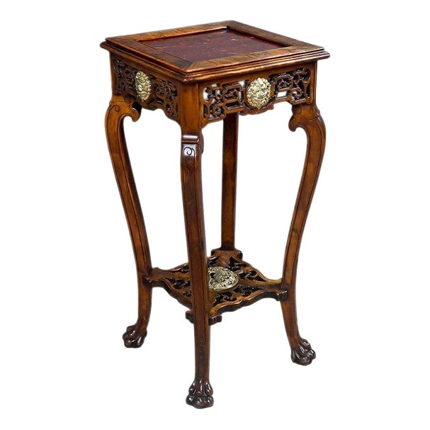 Asian Side Table in the style of Gabriel Viardot, Late 19th Century For Sale