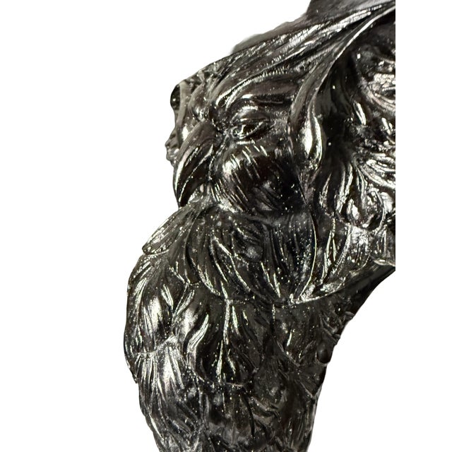 Hollywood Regency Side Table with Eagle Carvings, 1940s For Sale - Image 9 of 10