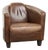 Cognac-Colored Cowhide Aviator Armchair For Sale