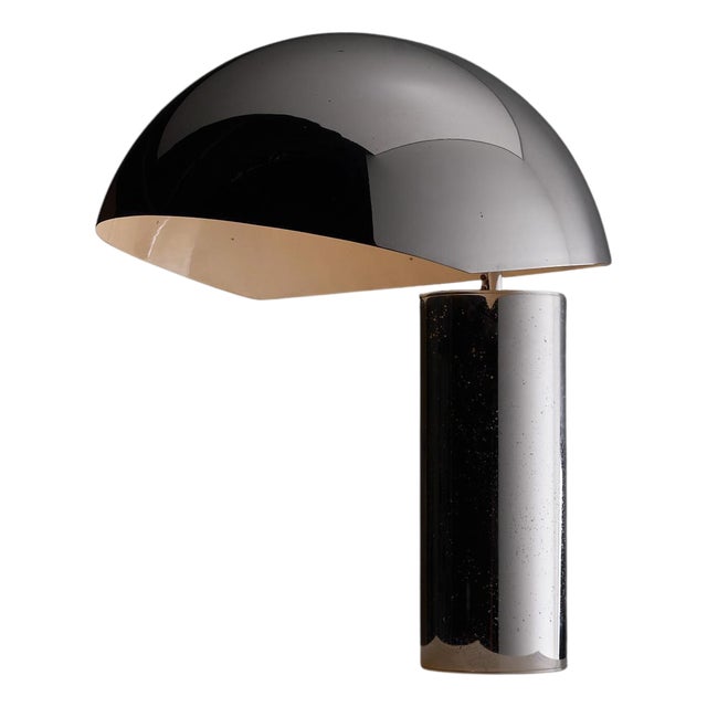 Minimalist Chrome Cylinder Table Lamp attributed to Gebrüder Cosack, 1970s For Sale