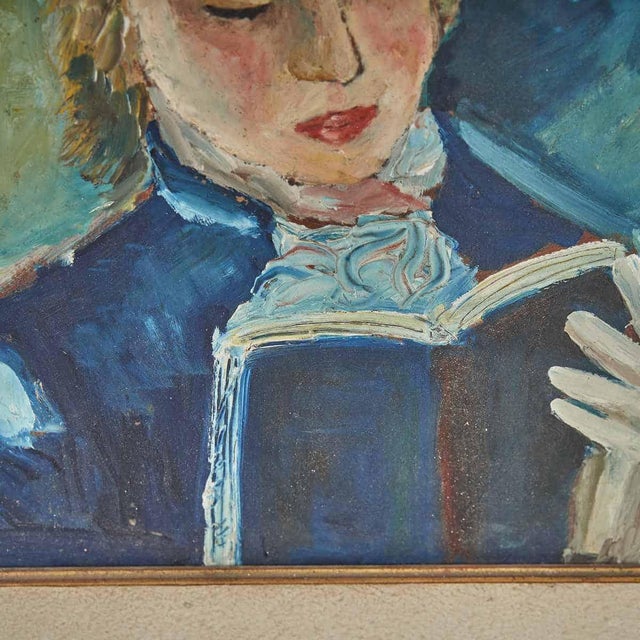 Portrait, 1964, Oil on Panel, Framed For Sale - Image 5 of 8