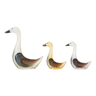 Mid-Century Modern Acrylic Glass Geese by Abraham Palatnik, 1970s, Set of 3 For Sale