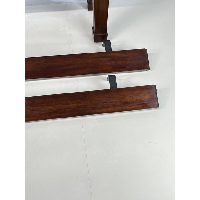 Henkel Harris Virginia Galleries Solid Mahogany Rice Carved Queen Bed For Sale - Image 18 of 18