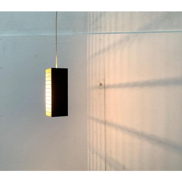 Mid-Century Modern Mid-Century German Minimalist Perforated Metal Pendant Lamp, 1960s For Sale - Image 3 of 18