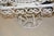 Vintage Tall White Fern Head Round Wicker Hanging Bird Cage W/ Single Door For Sale - Image 12 of 17