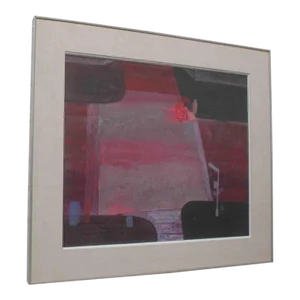 Bessie Boris "Intersection" Oil and Mixed Media on Paper