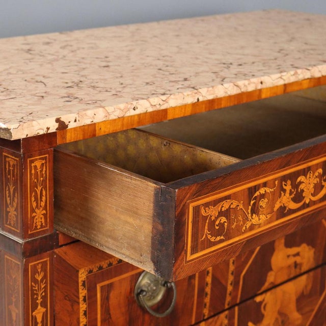 Neoclassical Walnut Chest of Drawers For Sale - Image 6 of 16