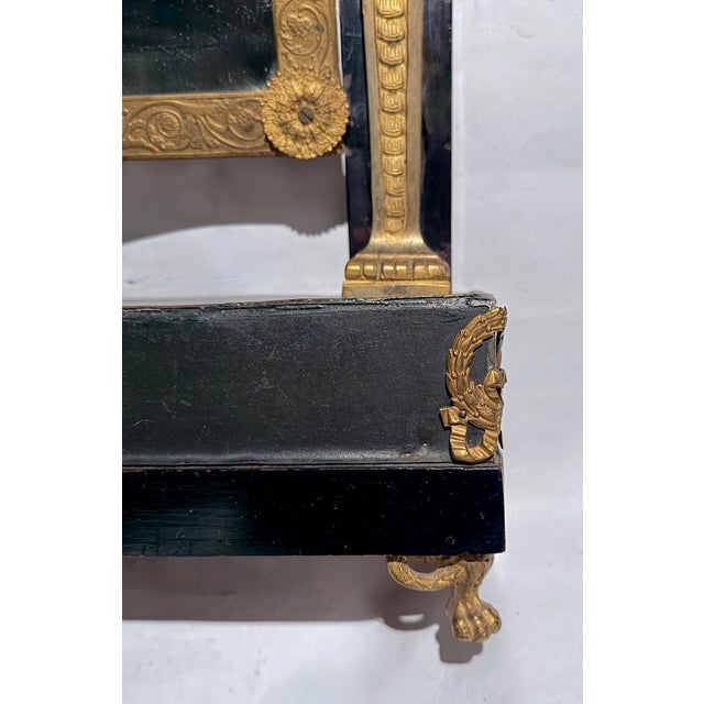 Antique French Empire Vanity Mirror For Sale - Image 9 of 11