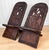 Vintage African Mahogany Elephant & Giraffe Carved Slipper Chairs - A Pair For Sale - Image 6 of 12