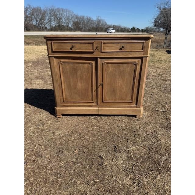 18th Century French Louis Philippe Solid Walnut Bleached Sideboard / Buffet. For Sale - Image 18 of 18