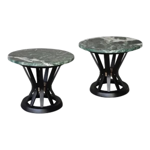 Mid Century Pair of Sheaf of Wheat Tables by Edward Wormley