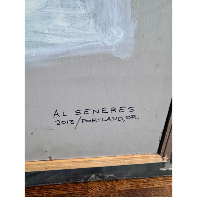 A wonderfully expressive original painting by Portland artist Albert “Al” Seneres (1937–2024), created in 2013. This...