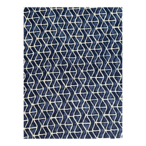 Thibaut F942007 Stony Brook Navy Fabric Hand Print 1 1/2 Yards