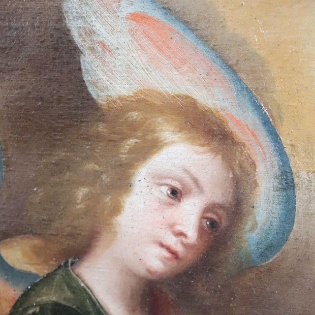The Annunciation, 17th Century, Oil Painting on Canvas, Framed For Sale - Image 6 of 18