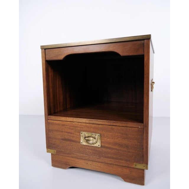 Bedside Tables in Mahogany with Leather Top by Bevan Funnell, 1960s, Set of 2 For Sale - Image 11 of 15