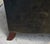 Vintage English Georgian Style Distressed Olive Green Leather Wingback Library Armchair With Ball & Claw Feet For Sale - Image 9 of 12