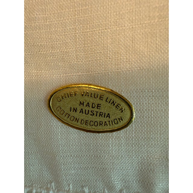 Vintage Austrian Lace and Linen Handkerchief-a Pair For Sale - Image 10 of 11