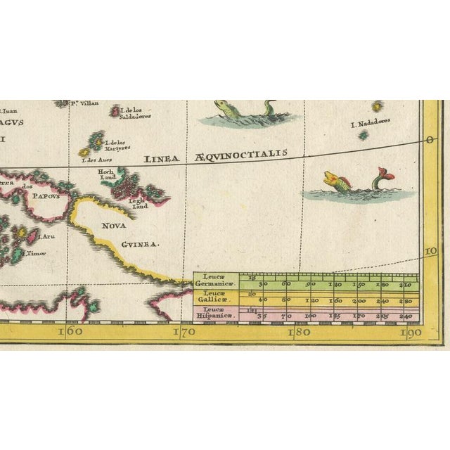 Paper Antique Asian Map with Guam Inset, 1700 For Sale - Image 7 of 10