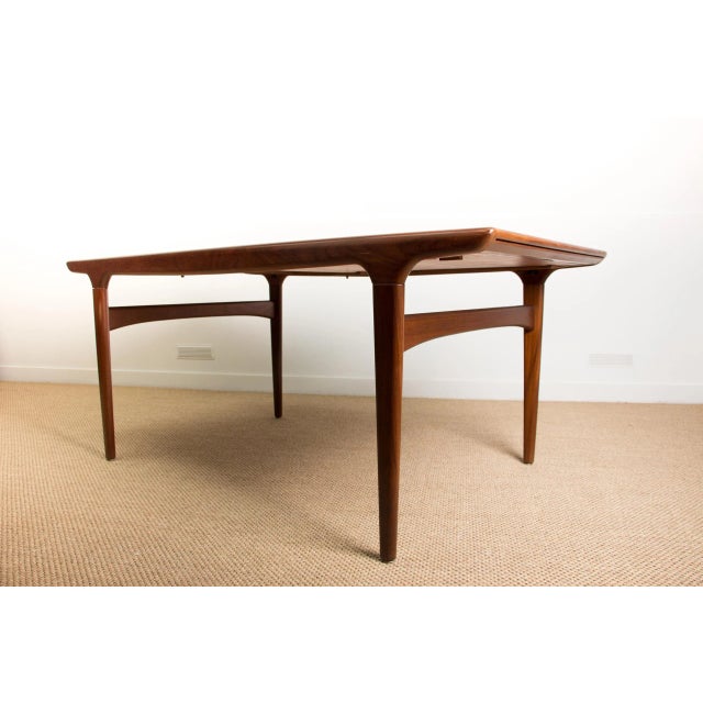 Large Danish Teak Extendable Dining Table by Johannes Andersen for Uldum Mobelfabrik, 1960s For Sale - Image 6 of 13