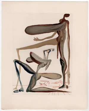 Salvador Dali, Prodigality, 1964, Original Woodcut