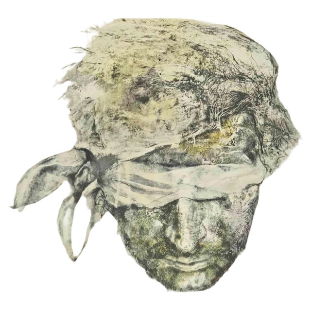 Renzo Vespignani, Figure, Phototype Print, 1960s For Sale