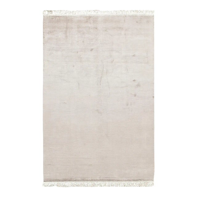 Simplicity Chic Collection Grey-Ivory Rug 9' X 12' For Sale - Image 4 of 4