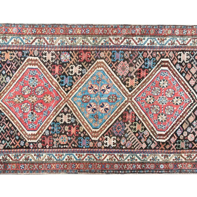 Early 20th Century Persian Afshar Rug For Sale - Image 14 of 15