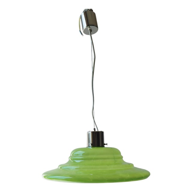 Mid-Century Glass Chandelier attributed to Stefan Tabery, Bohemia, 1960s. For Sale