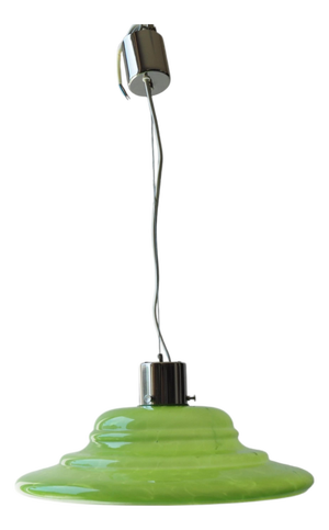 Mid-Century Glass Chandelier attributed to Stefan Tabery, Bohemia, 1960s.