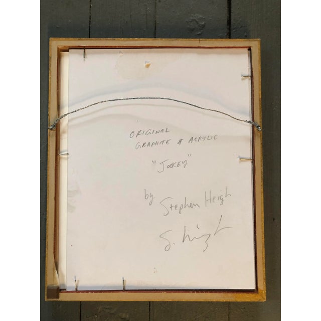 Illustration Original Stephen Heigh “Jockey” Illustration Painting For Sale - Image 3 of 4