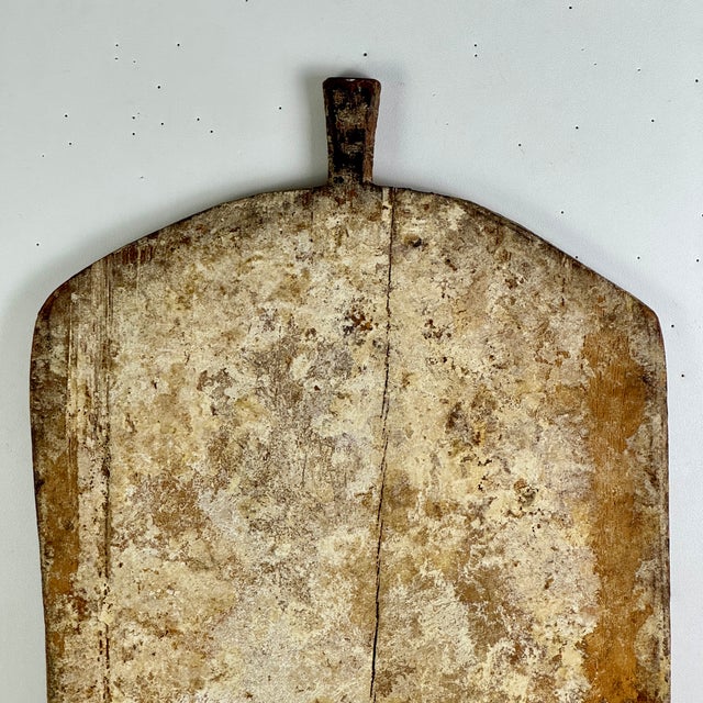 French Stupendous Large Antique Primitive French Bread Board With Remnant Flour For Sale - Image 3 of 15