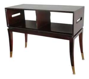 1950s Modern Tommi Parzinger Magazine Table With Handles