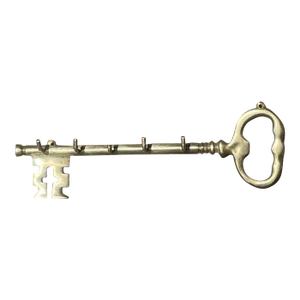 Brass Key Shaped Key Holder