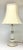 Traditional 1950s Candle Stick Federal Style Blue Gold Star Porcelain Lamps - a Pair For Sale - Image 3 of 7