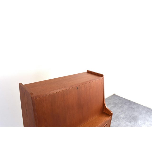 Mid-Century Modern Danish Teak Secretaire by Gunnar Nielsen for Tibergaard, 1960s For Sale - Image 16 of 18