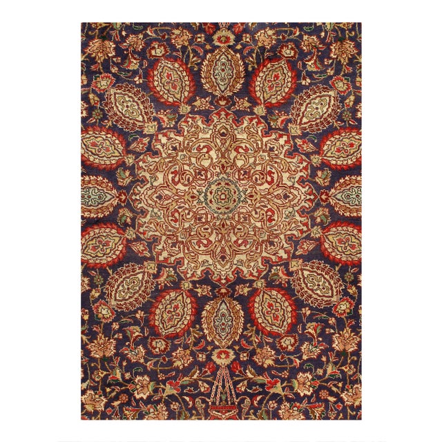 Antique Ardabil Design antique carpet is exceptionally rare and is a replica of one of the most famous carpets in history....