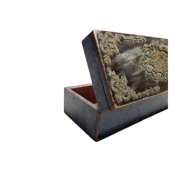Art Nouveau Oriental Box with Marquetry, 1900s For Sale - Image 15 of 18