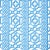 Schumacher Zanzibar Trellis Fabric in Blue For Sale