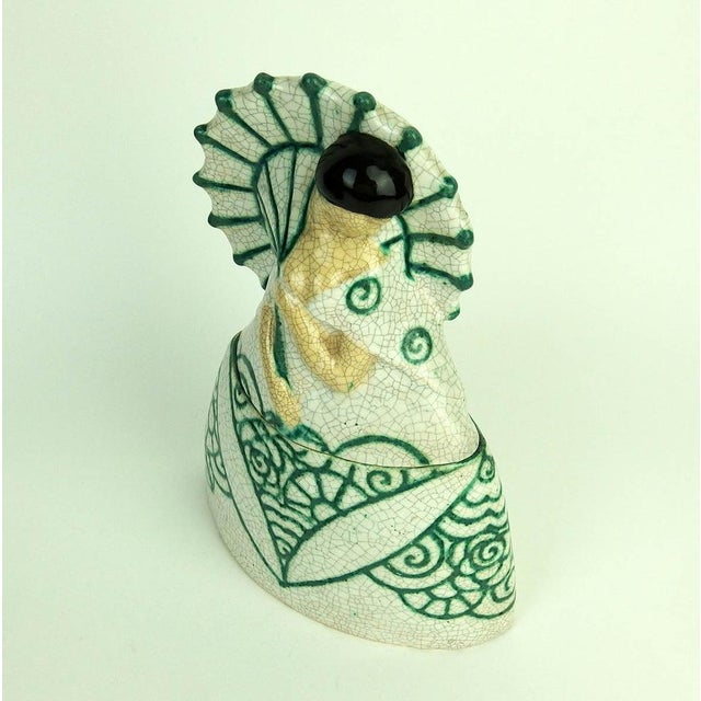 1920s Art Deco Ceramic Box by Cazaux, 1920s For Sale - Image 5 of 11